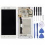 LCD Screen and Digitizer Full Assembly with Frame for Lenovo A7600(White)
