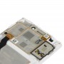 LCD-skärm och digitizer Fullständig montering med ram för Lenovo A7600 (vit)