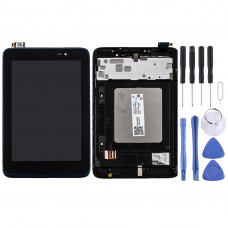 LCD Screen and Digitizer Full Assembly with Frame for Lenovo A7-50 A3500 (Dark Blue) 