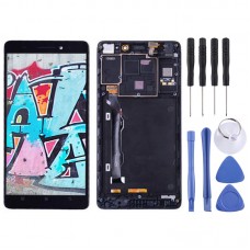 LCD Screen and Digitizer Full Assembly with Frame for Lenovo K3 Note / K50-T5(Black)