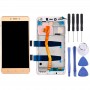 LCD Screen and Digitizer Full Assembly with Frame for 5.5 inch Lenovo K6 Note K53a48(Gold)