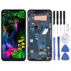LCD Screen and Digitizer Full Assembly With Frame for LG G8s ThinQ LMG810, LM-G810, LMG810EAW(Black)