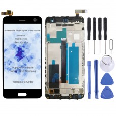 LCD Screen and Digitizer Full Assembly with Frame For ZTE Blade V8 BV0800 (Black) 