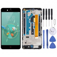 LCD Screen and Digitizer Full Assembly with Frame for ZTE Nubia Z17 mini NX569J NX569H (Black) 
