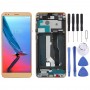 LCD Screen and Digitizer Full Assembly with Frame for ZTE Blade V9 V0900 (Gold)