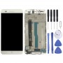 LCD Screen and Digitizer Full Assembly with Frame for ZTE Blade A610 / A610C / A612 (White)