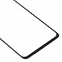 Външен стъклен обектив на предния екран за Motorola Moto G8 XT2045-1 (черен)
