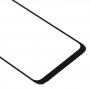 Frontscheibe Äußere Glasobjektiv für Motorola Moto G8 plus XT2019 / XT2019-2 (Schwarz)