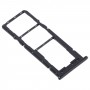 SIM vassoio di carta + vassoio di carta di SIM + Micro SD Card vassoio per Motorola One (P30 Play) XT1941 (nero)