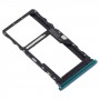 SIM Card Tray + SIM ბარათის Tray / მიკრო SD ბარათის უჯრა Motorola Moto G9 Play / Moto G9 (ინდოეთი) (მწვანე)