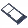 SIM-kortfack + SIM-kortfack / Micro SD-kortfack för Motorola Moto G9 Plus XT2087-1 (blå)
