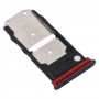Bandeja Bandeja de tarjeta SIM + Tarjeta SIM / bandeja de tarjeta Micro SD para Motorola Edge XT2063-3 (Negro)