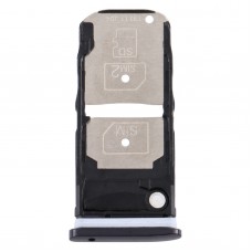 Bandeja Bandeja de tarjeta SIM + Tarjeta SIM / bandeja de tarjeta Micro SD para Motorola Uno de zoom (Negro)