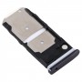 SIM Card Tray + SIM Card Tray / Micro SD Card Tray for Motorola One Zoom (Black)