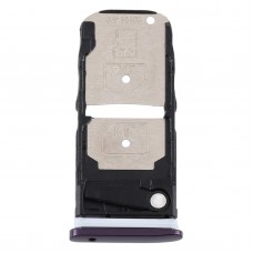SIM Card Tray + SIM Card Tray / Micro SD Card Tray for Motorola One Zoom (Purple)