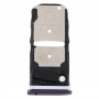 Plateau de carte SIM + plateau de carte SIM / plateau de carte micro SD pour motorola un zoom (violet)
