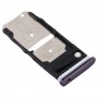 SIM Card Tray + Sim Card Tray / Micro SD ბარათის უჯრა Motorola One Zoom (Purple)