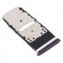 SIM Card Tray + SIM Card Tray / Micro SD Card Tray for Motorola One Zoom (Purple)
