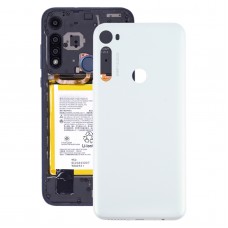 Original Battery Back Cover for Motorola Moto One Fusion Plus PAKF0002IN (White)