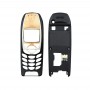 Teljes házburkolat (elülső fedél + középső keret előlap) a Nokia 6310 / 6310i (fekete) számára