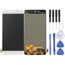 LCD-skärm och digitizer fullmontering för OnePlus X (White) 