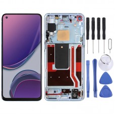 LCD Screen and Digitizer Full Assembly With Frame for OnePlus 8T(5G) KB2001 KB2000 KB2003 (Blue)
