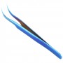 Vetus MCS-15 Bright Blue Curved Tweezers