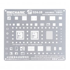 MECCANICO S24-10 0,12 millimetri Template Stencil BGA Reballing per iPhone Pro 12/12/12 Mini / 12 Pro Max 