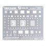 MECCANICO S24-10 0,12 millimetri Template Stencil BGA Reballing per iPhone Pro 12/12/12 Mini / 12 Pro Max