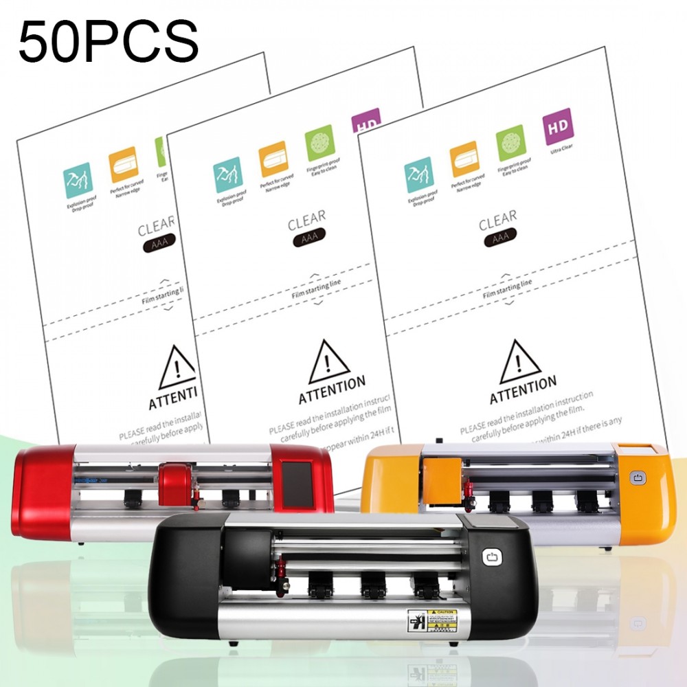 50 PCS F0001 HD TPU Soft Film Supplies for Protector Cutter