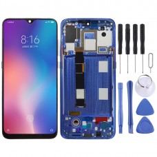OLED Material LCD Screen and Digitizer Full Assembly with Frame for Xiaomi Mi 9(Blue)
