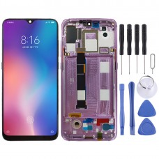 Original AMOLED Material LCD Screen and Digitizer Full Assembly with Frame for Xiaomi Mi 9 (Pink)