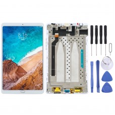 Original-LCD-Bildschirm und Digitizer Vollversammlung mit Rahmen für Xiaomi Mi Pad 4 Plus (weiß) 