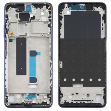 Оригинални предни корпусни LCD рамка панел плоча за Xiaomi Redmi Note 9 Pro 5G M2007J17C (син)