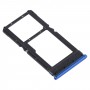 SIM-карты лоток + SIM-карты лоток / Micro SD-карты лоток для Xiaomi Poco X3 / Poco X3 NFC (синий)