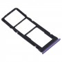 SIM-карта лоток + SIM-карта лоток + Micro SD-карта лоток для Xiaomi реого Примечания 9 5G / реого Примечания еТ M2007J22G M2007J22C (фиолетовый)