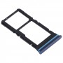 Zásobník karty SIM + SIM karta Zásobník / Micro SD karta Zásobník pro XIOOMI REDMI POZNÁMKA 9 PRO 5G M2007J17C (šedá)