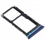SIM-kártya tálca + SIM kártya tálca / Micro SD kártya tálca Xiaomi Redmi megjegyzés 9 PRO 5G M2007J17C (kék)
