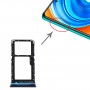 SIM-kártya tálca + SIM kártya tálca / Micro SD kártya tálca Xiaomi Redmi megjegyzés 9 PRO 5G M2007J17C (kék)