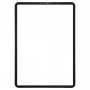 Vorderseite Außenglaslinse für iPad Pro 11 (2021) A2301 A2459 A2460 (schwarz)