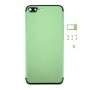 6 i 1 för iPhone 7 Plus (baklucka + Kortfack + Volymkontrollknapp + Strömbrytare + Mute Switch Vibratornyckel + Sign) Fullständigt monteringshöljet (grönt + svart)