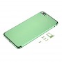 6 in 1 für iPhone 7 Plus (Rückenabdeckung + Kartenablage + Volumensteuerungsschlüssel + Netzschalter + Mute-Schalter-Vibrator-Taste + Zeichen) Vollmontage-Gehäuseabdeckung (grün + schwarz)