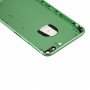 6 en 1 para iPhone 7 Plus (Tapa trasera + Tray Tarjeta + Tecla de control de volumen + botón de encendido + interruptor de silencio Tecla de vibrador + Signo) Cubierta de carcasa de montaje completo (verde + negro)