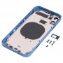 iPhone 11用IP13 PROの外観模造品付きバックハウジングカバー（青）