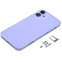 Takaisin kotelon kansi SIM-korttilokerolla ja sivunäppäimillä ja kameran linssi iPhone 12 mini (violetti)
