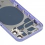 Takaisin kotelon kansi SIM-korttilokerolla ja sivunäppäimillä ja kameran linssi iPhone 12 mini (violetti)