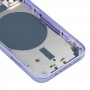 Zurück Gehäusedeckel mit SIM-Karten-Tablett & Seitentasten & Kameraobjektiv für iPhone 12 Mini (lila)