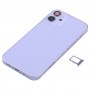 ბატარეის უკან საფარი (ერთად გვერდითი გასაღებები და ბარათის Tray & Power + Volume Flex საკაბელო და უსადენო დატენვის მოდული) for iPhone 12 მინი (Purple)