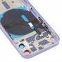 Bateria tylna pokrywa (z przyciskami bocznych i tacy i zasilania + objętość Flex Cable & Wireless Moduł ładowania) dla iPhone 12 mini (fioletowy)
