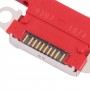 Conector de puerto de carga para iPhone 12 Pro Max (Rojo)